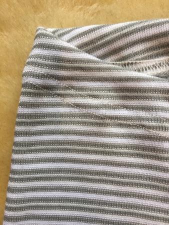 Preview: Leggins  Bio-Baumwolle und Seide geringelt